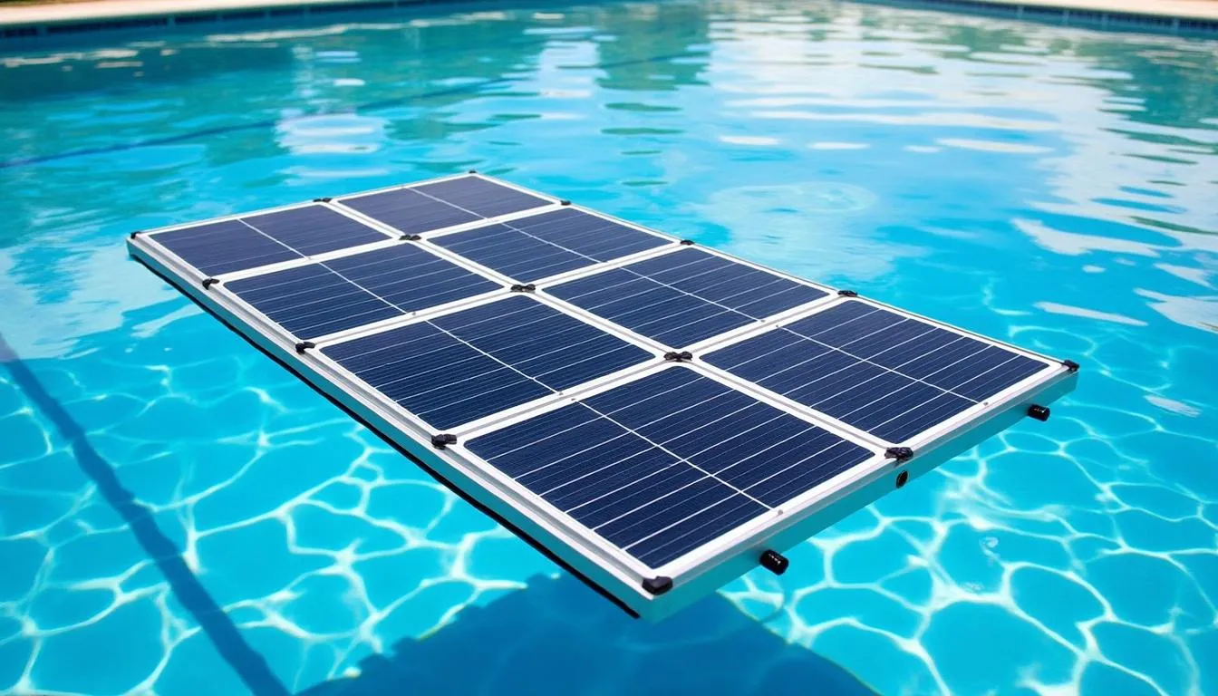 descubra o solaqua28, o sistema inovador de aquecimento solar flutuante projetado para sua piscina. eleve a temperatura da água até 12 graus enquanto desfruta de uma solução ecológica e econômica. transforme seus banhos em um verdadeiro momento de relaxamento, independentemente do tempo!