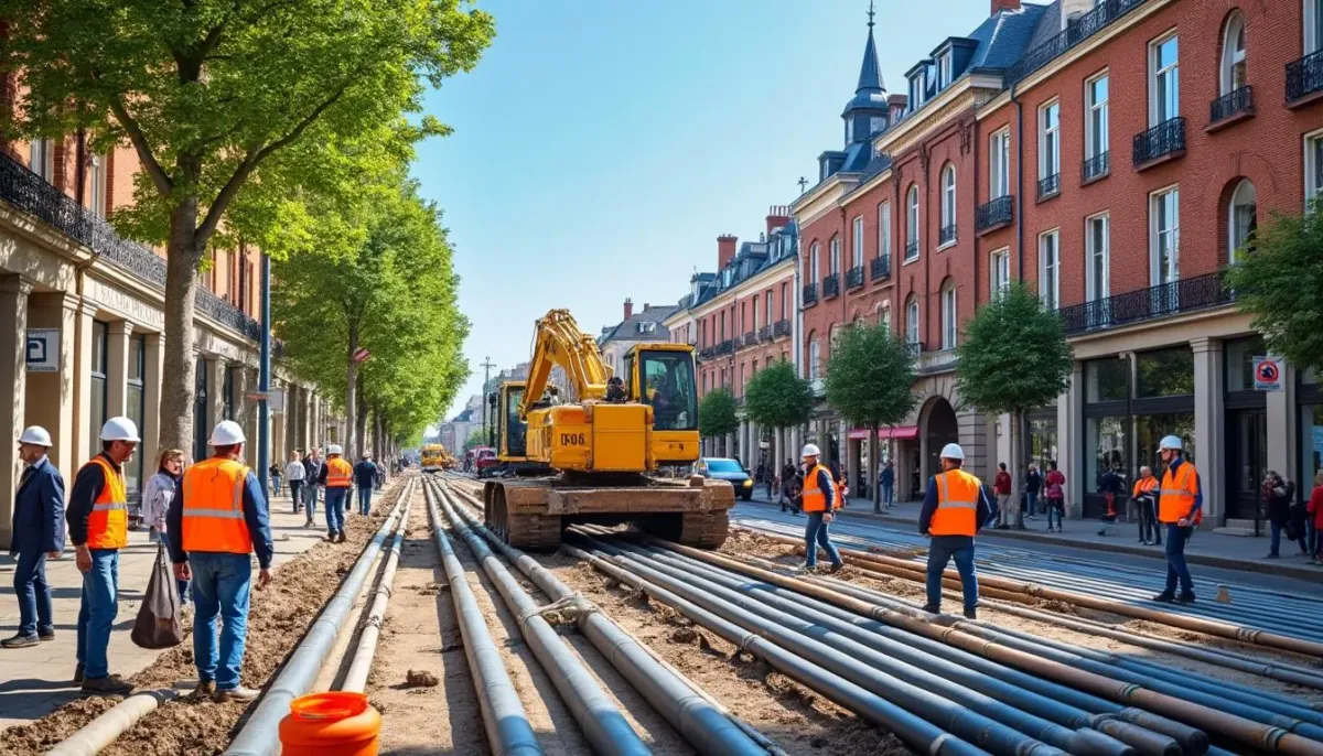 Lancement des travaux de modernisation du chauffage urbain rue des Archers à Épernay
