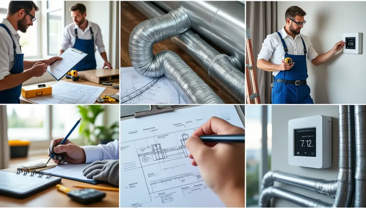 Planejamento dos trabalhos de aquecimento: etapas chave para uma instalação bem-sucedida