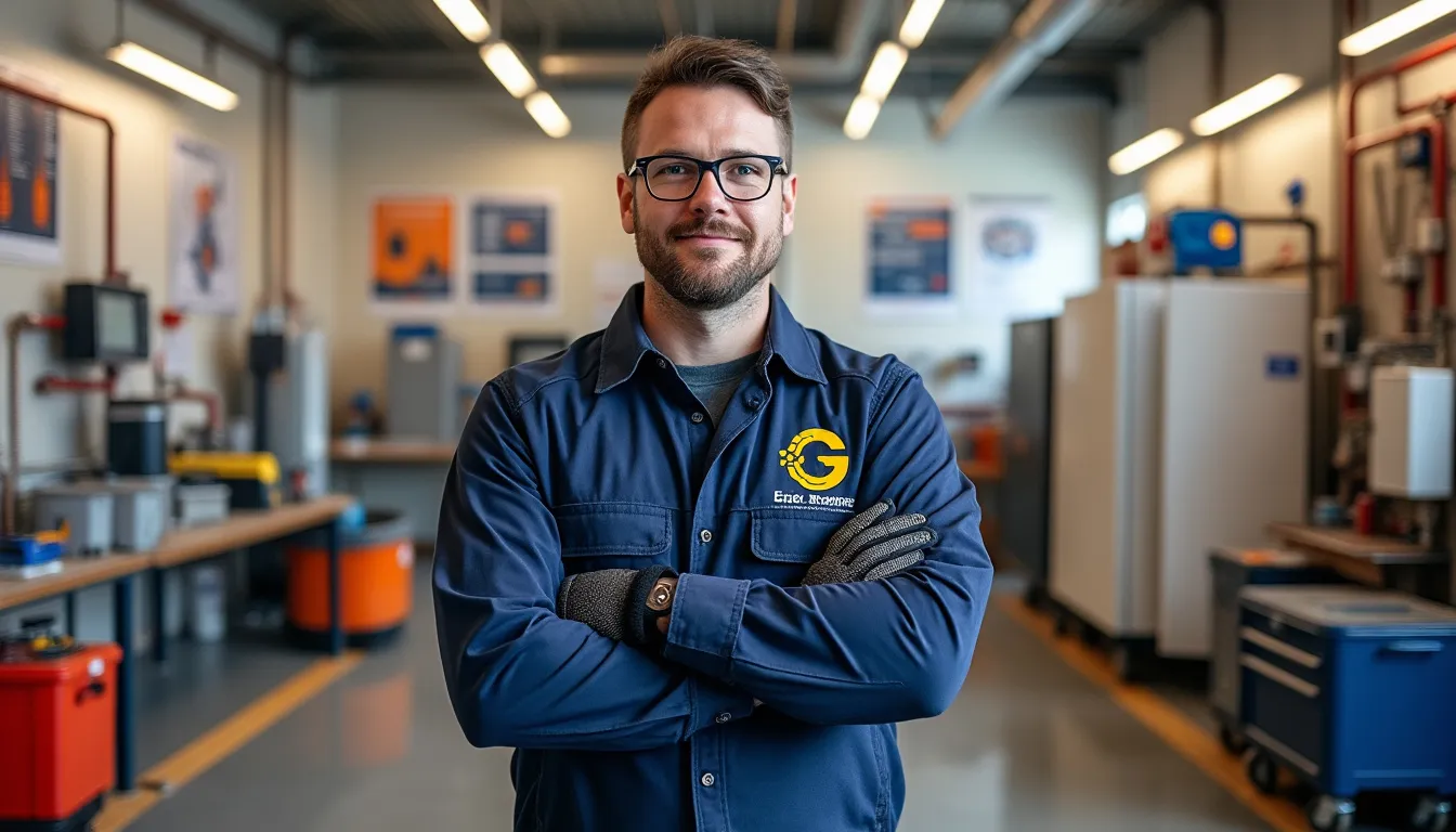 Éric Granger présente sa nouvelle entreprise dédiée à la maintenance de systèmes de chauffage à Clessé