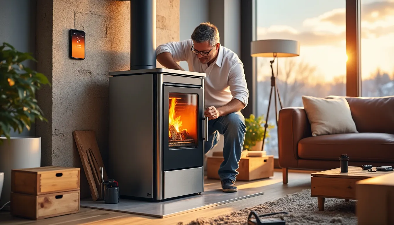 Installer un poêle à granulés : les aides pour un chauffage efficace en 2025